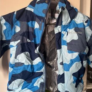 Columbia Kids Blue Camo Puffer Jacket